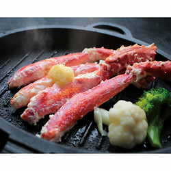 北海道網走市［カネコメ田中水産］生タラバガニ脚肉・白トリュフ バターステーキセット