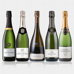 ⑩［リカーショップ］フランス周遊 銘醸地域別 シャンパーニュ製法＜クレマン＞飲みくらべ 5本セット