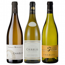⑨［ワインショップ・エノテカ］フランス ブルゴーニュ地方 生産者別シャブリ3本セット
