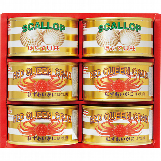 Maruha Nichiro - マルハニチロ 国産紅ずわいがに缶詰め　60g　10缶セット マルハニチロ〉国産紅ずわいがに・ほたて缶詰詰合せ - 食品