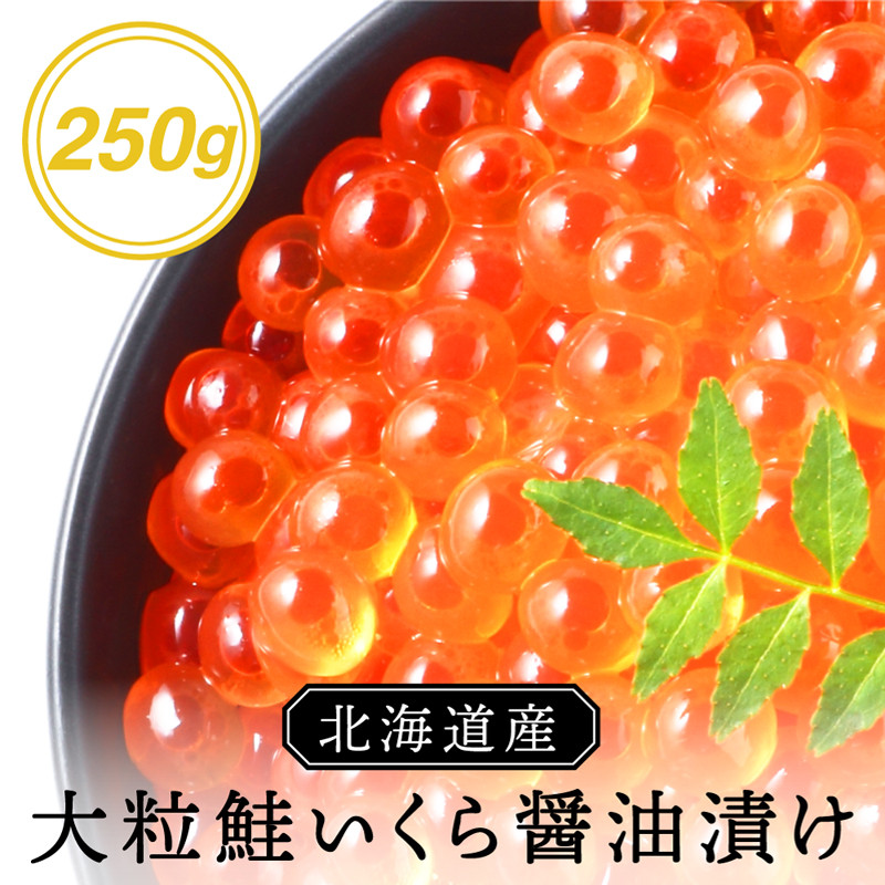 ［三和水産］【送料込み】北海道産 鮭いくら醤油漬250g