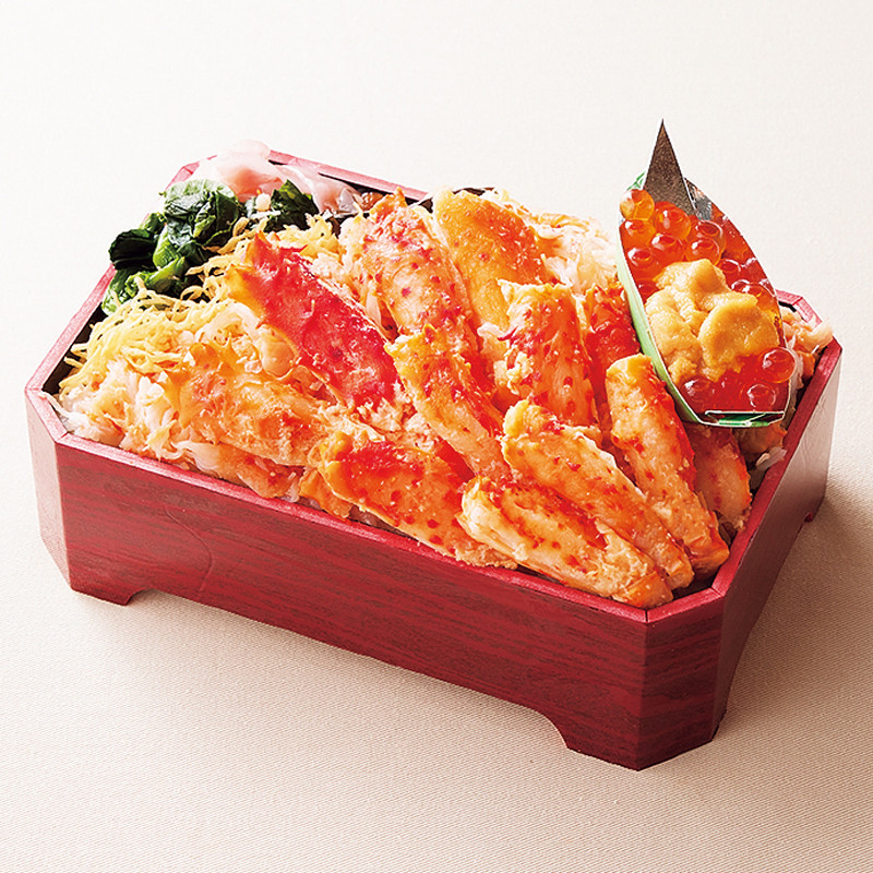 ［鱗幸食品］花咲ガニ三色弁当