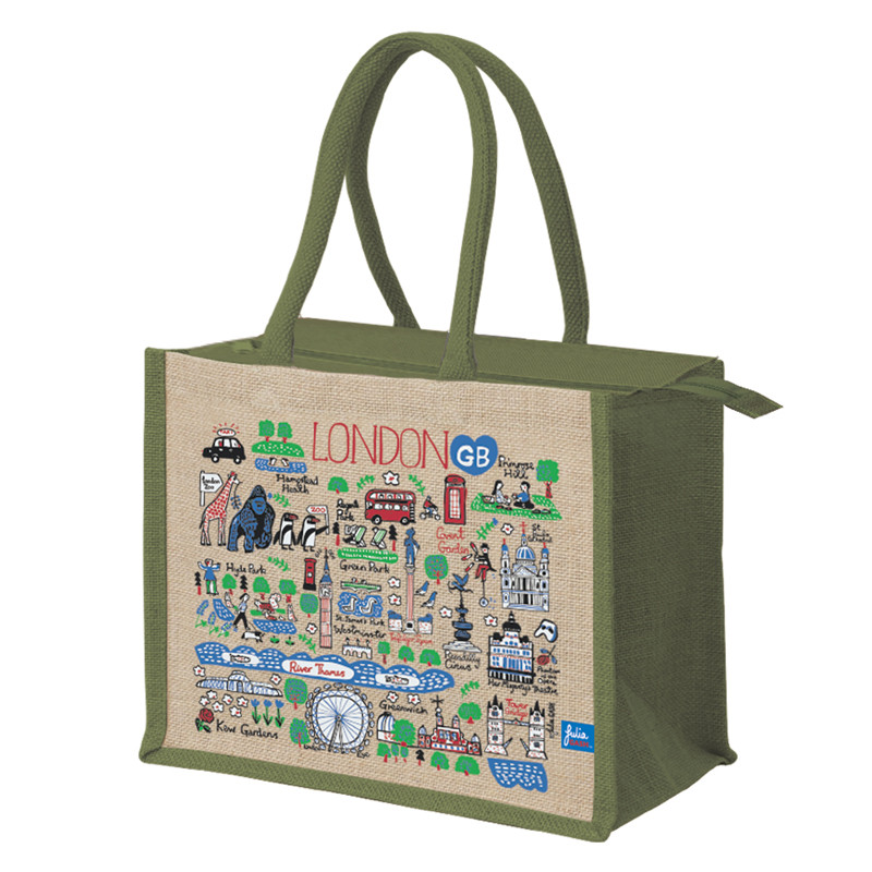 ［ジュリアガッシュ］ジュートバック ラージ Green LONDON