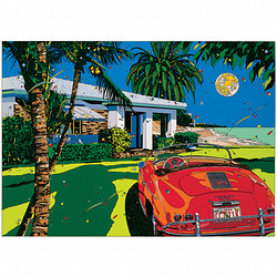 ［～風と光のアート～ 鈴木英人の世界展］MIAMI MOON (U.S.A. Version)　マイアミ ムーン（USAバージョン）