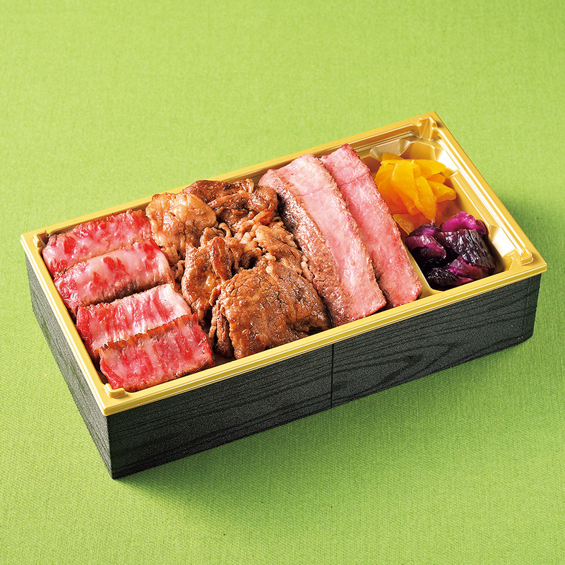 ［なごみ農産］山形牛Wステーキ＆焼肉弁当