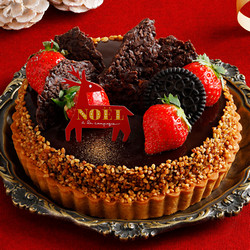 ［ア・ラ・カンパーニュ］タルト ド ノエル オ ショコラ エ フレーズ【池袋店舗お渡し】