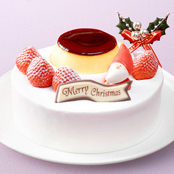 ［パステル］クリスマスプリンケーキ5号【池袋店舗お渡し】