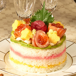 ［魚力］寿司ケーキ【池袋店舗お渡し】