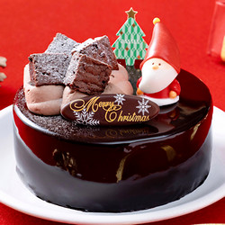 ［パステル］クリスマスチョコレートケーキ4号【池袋店舗お渡し】