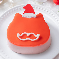 ［パステル］こねこサンタケーキ【池袋店舗お渡し】