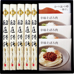 稲庭工房〉稲庭辛味そぼろ肉うどん・麺つゆ詰合せ - 東武 夏の