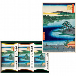 東京国立博物館 限定ギフト〈浅草今半〉『名所江戸百景 千束の池袈裟懸松』牛肉佃煮詰合せ