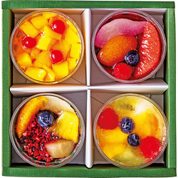 〈京橋千疋屋〉フルーツデザートセット4個入