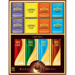 〈モンカフェ&トワイニング〉ドリップコーヒー&ティーバッグ詰合せ