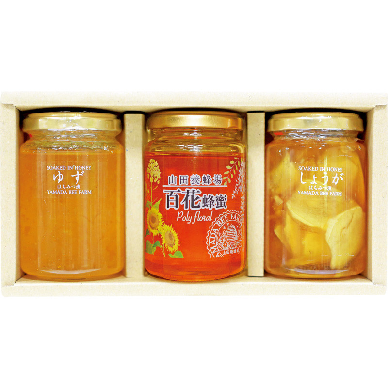 山田養蜂場〉はちみつ・果実漬3本セット - 東武 冬の贈り物 2025お歳暮 山田養蜂場〉はちみつ・果実漬3本セット - 東武 冬の贈り物 2025お歳暮