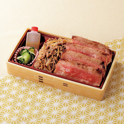 ［カイロ堂］佐賀牛サーロインステーキすき焼き弁当【池袋店頭受取】