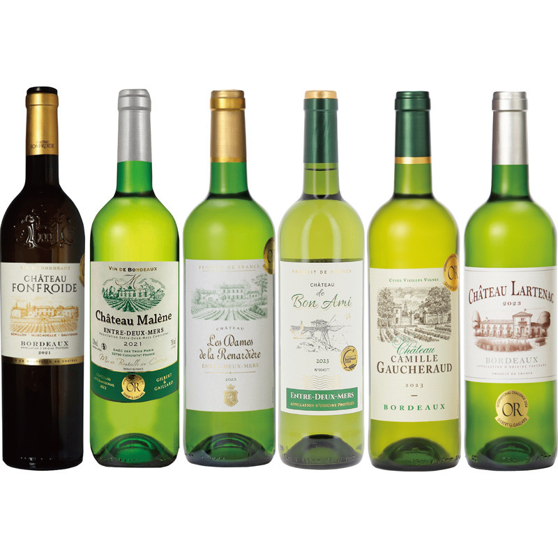 金賞受賞ボルドー白ワイン6本セット - 2025冬ご自宅用 特別お買得品