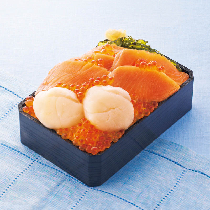 ［歌津小太郎］三陸海宝弁当(伊達の銀・三陸いくら・大玉ほたて)