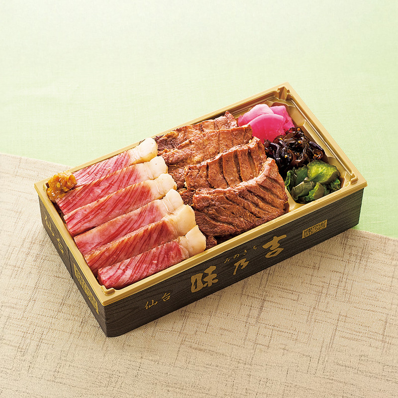 ［仙台味乃吉］仙台牛サーロインステーキと仙台名物厚切り牛たん弁当