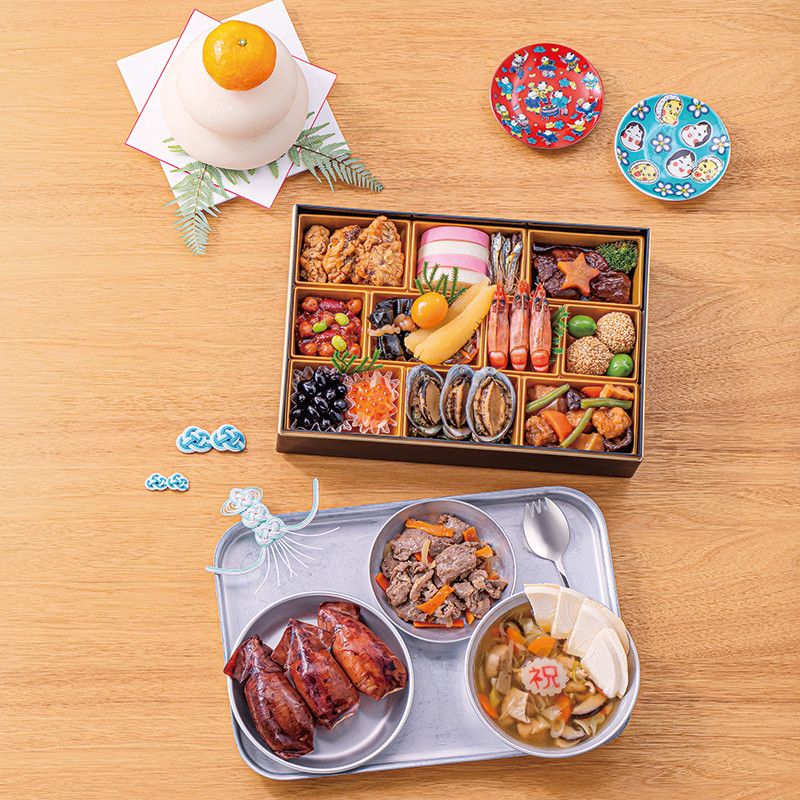 東武オリジナル おいしい給食 コラボおせち 東武のうまそげ！おせち一段と給食セット