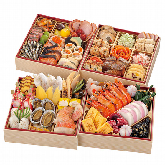 味の菊一（和洋）四段重 - 令和八年 東武のおせち＜配送お届け