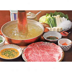 日本料理しゃぶしゃぶ ざくろ 黒毛和牛ロースしゃぶしゃぶセット