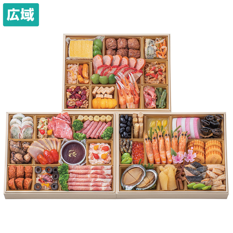 東武オリジナル 海の神山の神（和洋中）三段重【広域配送】 - 令和八年