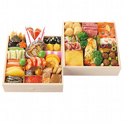 【池袋店舗お渡し】日本料理 中村孝明＆リストランテ アルポルト（和洋）二段重