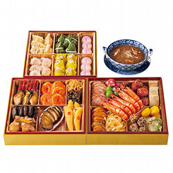 池袋店舗お渡し】東京吉兆（和）輪島塗三段重 - 令和八年 東武のおせち