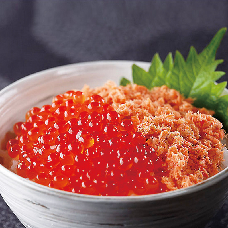 【送料込み】［釧路おが和］鮭といくらの親子丼セット