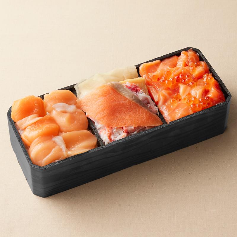［北海鮮 海の里］ブランド鮭道産づくし弁当