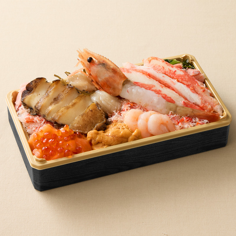 ［魚と肉と北海道 蔵］アワビごちそう弁当