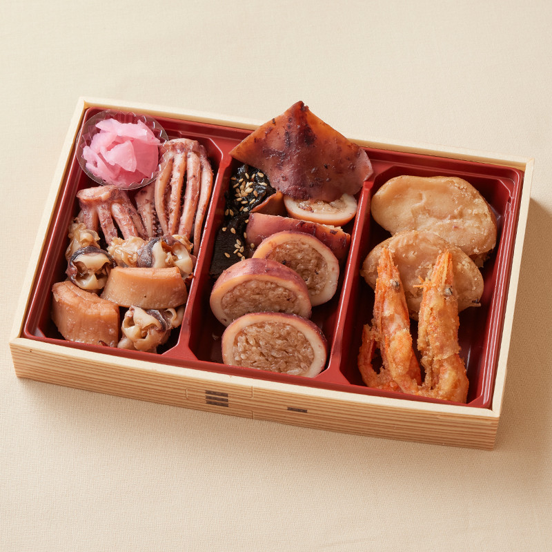 ［マーレ旭丸］漁師のいかめし 6点盛り （イカゲソ）