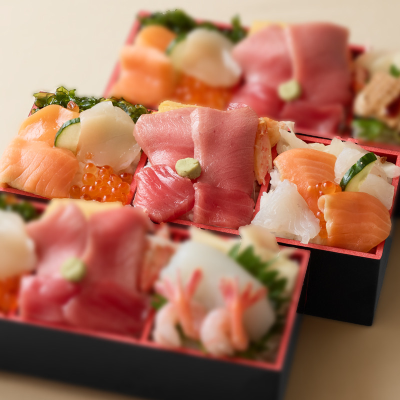 ［寿司料理 谷ふじ］三幸物語II（函館サーモン・昆布〆平目）