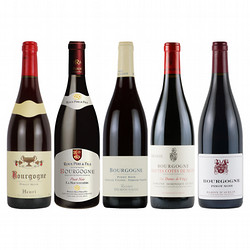 ⑤［ワインショップ・エノテカ］フランス ブルゴーニュ地方 ピノ・ノワール5本セット