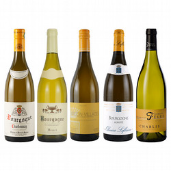 ⑥［ワインショップ・エノテカ］フランス ブルゴーニュ地方 白ワイン5本セット