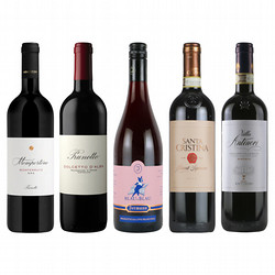 ⑧［ワインショップ・エノテカ］イタリアワインの名門 アンティノリ赤ワイン5本セット