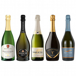 ⑪［ワインショップ・エノテカ］泡好き必見！スパークリングワイン5本セット
