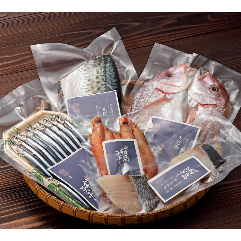 【送料込み】［桜島灰干し家］桜島灰干し鹿児島定番セット