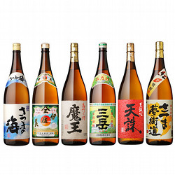 鹿児島本格焼酎6本セット（魔王、伊佐美、三岳 ほか/各1.8L×6本