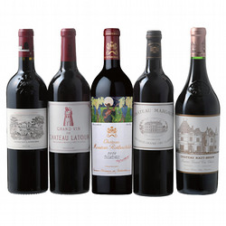 ①［リカーショップ］ボルドーの垂涎！第1級シャトー 5本セット