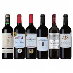 ⑬［リカーショップ］ボルドー地方〈メドック・クリュブルジョア〉含む 金賞赤ワイン 6本セット