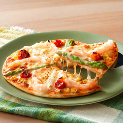 【2週目限定】［八雲イタリアンピアット］ホワイト＆グリーンアスパラ ボタンエビ 彩り野菜リコッタチーズピッツァ
