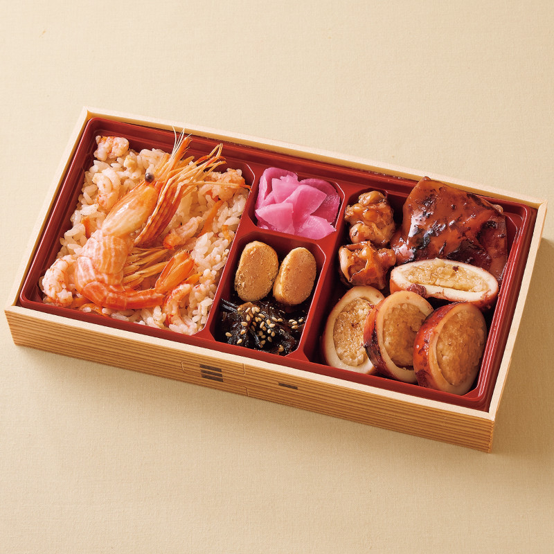 ［マーレ旭丸］えびめし＆いかめし盛り(焼きたらこ)