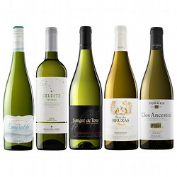 ⑫［ワインショップ・エノテカ］スペインの名門 トーレス 白ワイン5本セット