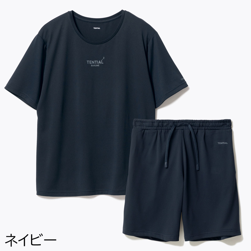 TENTIAL BAKUNE Dry ユニセックス 半袖上下セットM Navy TENTIAL］BAKUNE Dry Women's上下セット（半袖Tシャツ・ショートパンツ