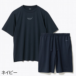 ［TENTIAL］BAKUNE ユニセックス MESH メッシュ素材上下セット（半袖Tシャツ・ショートパンツ）