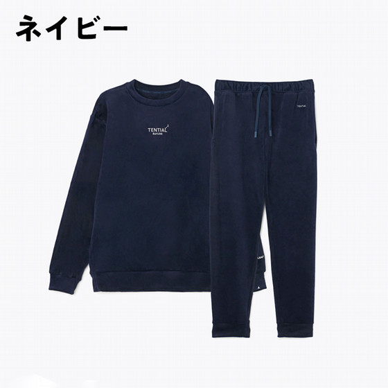 TENTIAL BAKUNE ベロア調 スウェット セットアップ TENTIAL］BAKUNE ベロア ユニセックス 上下セット（長袖クルーネック