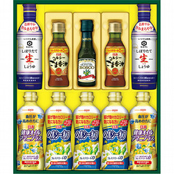 〈日清〉ヘルシーオイル＆キッコーマンしぼりたて生しょうゆギフト