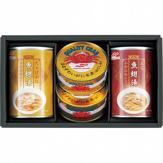 マルハニチロ〉かに缶詰・ふかひれスープ缶詰詰合せ - 食品ギフト
